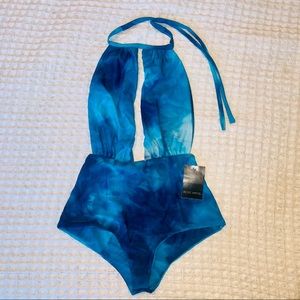 NWT Rare Mint Swim Fiona Dark/Light Blue One Piece